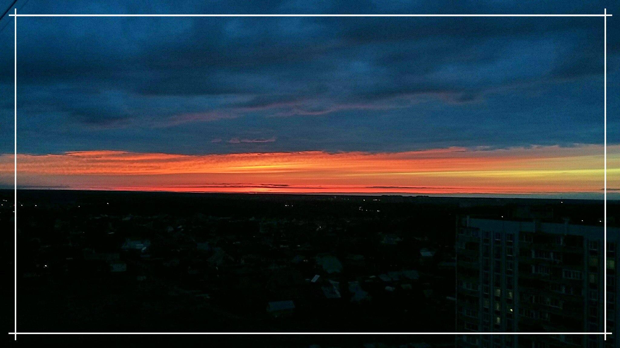 Очередной закат в Краснознаменске ))