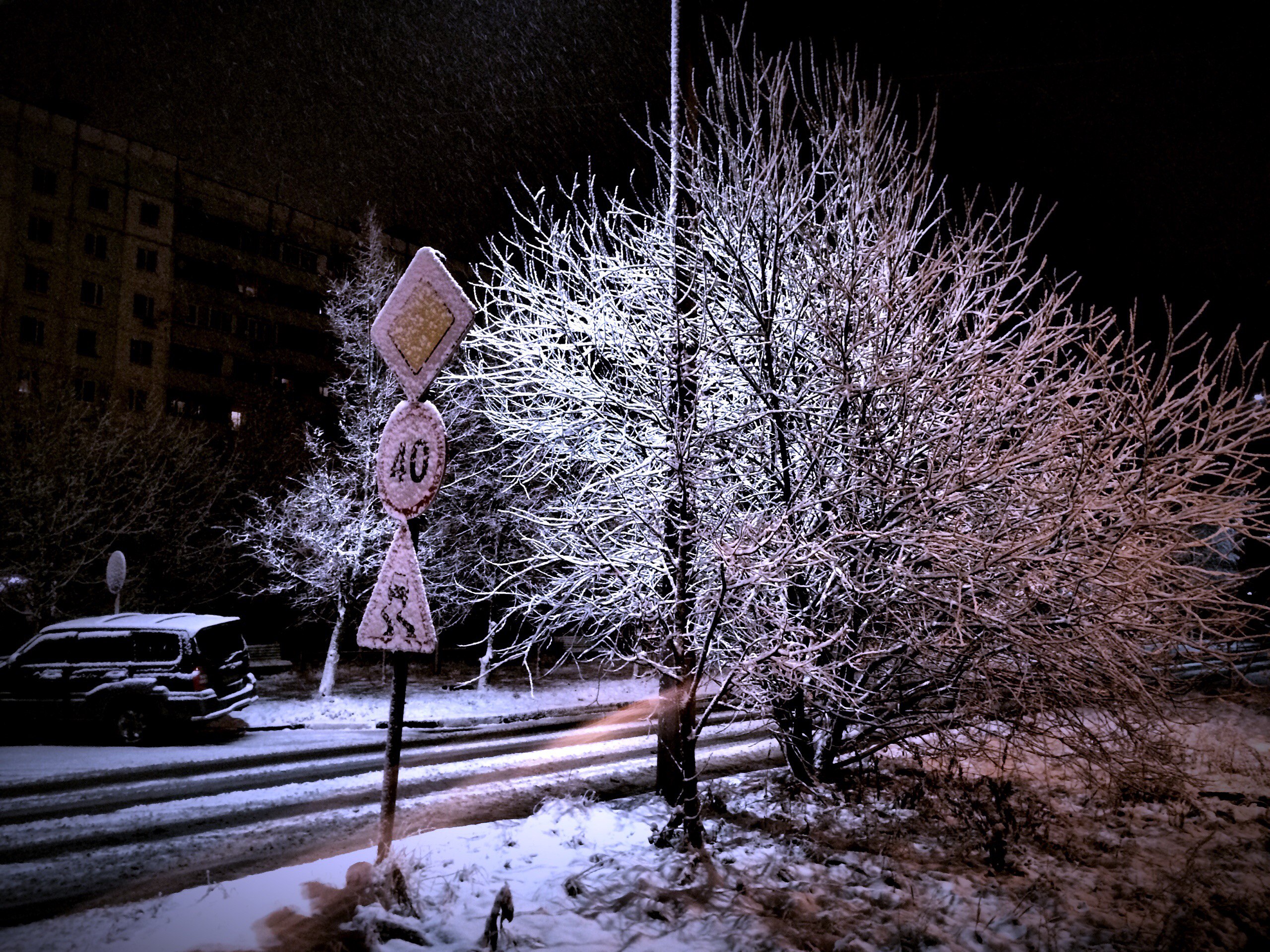 Второй заход зимы в Краснознаменске ❄️