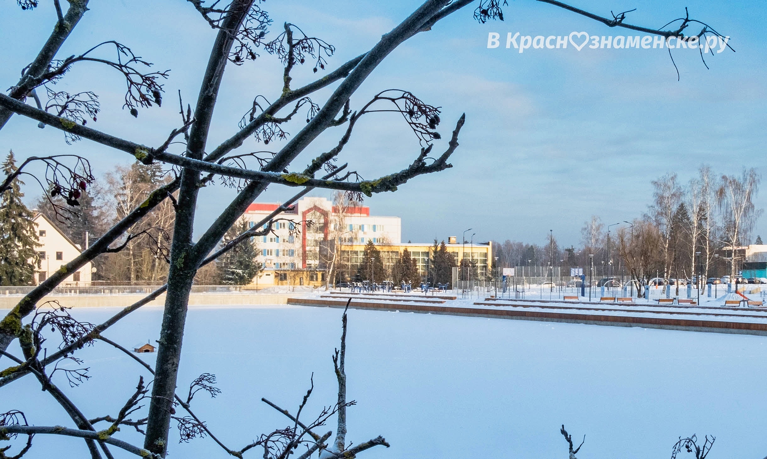 Ясный морозный день в Краснознаменске