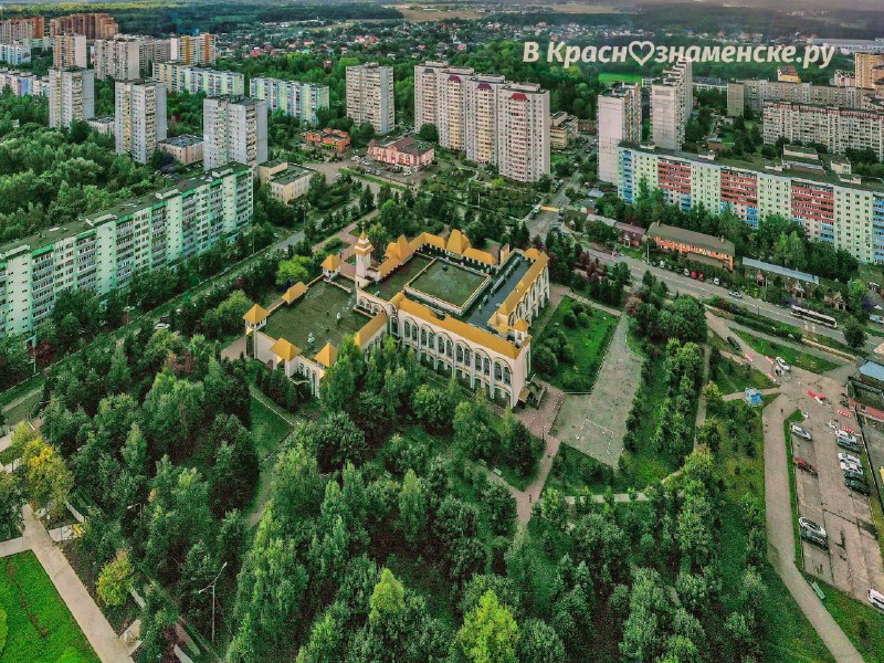 Город с высоты птичьего полета  *Краснознаменск в других соц