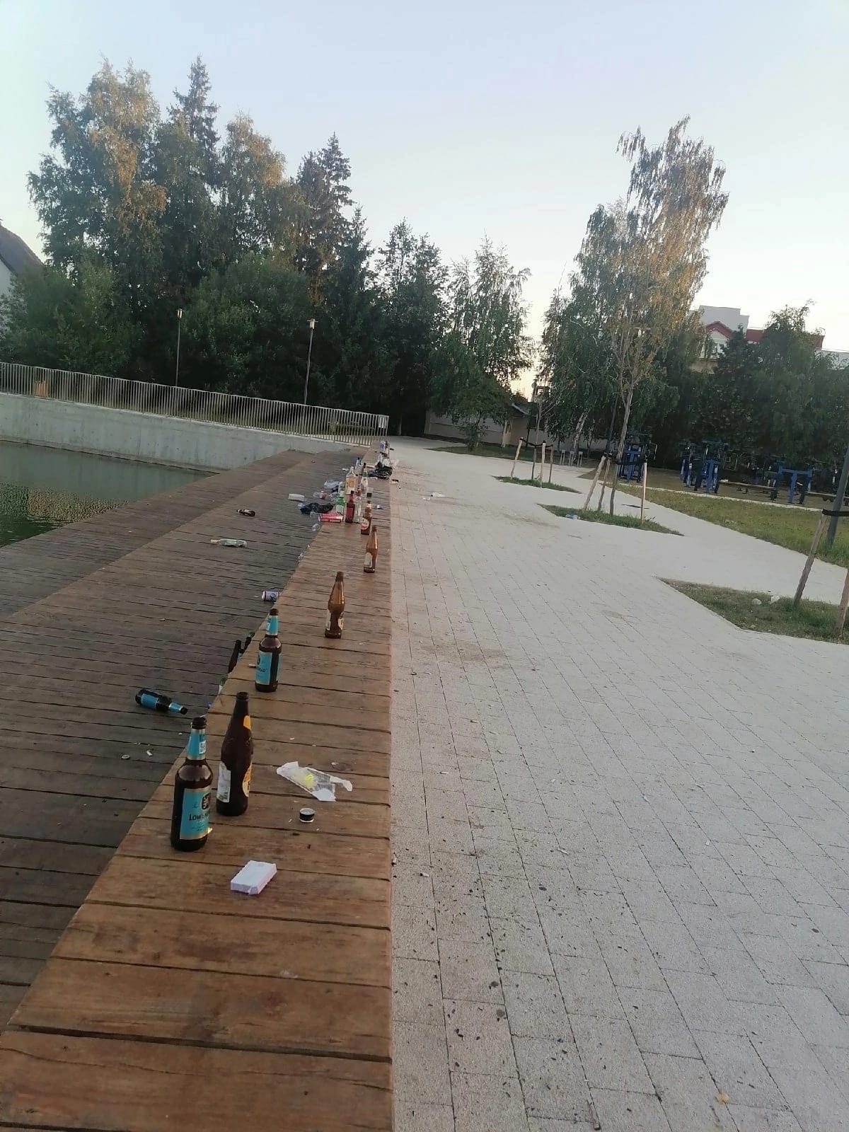 Утренний Краснознаменск после нашествия алкосвиней