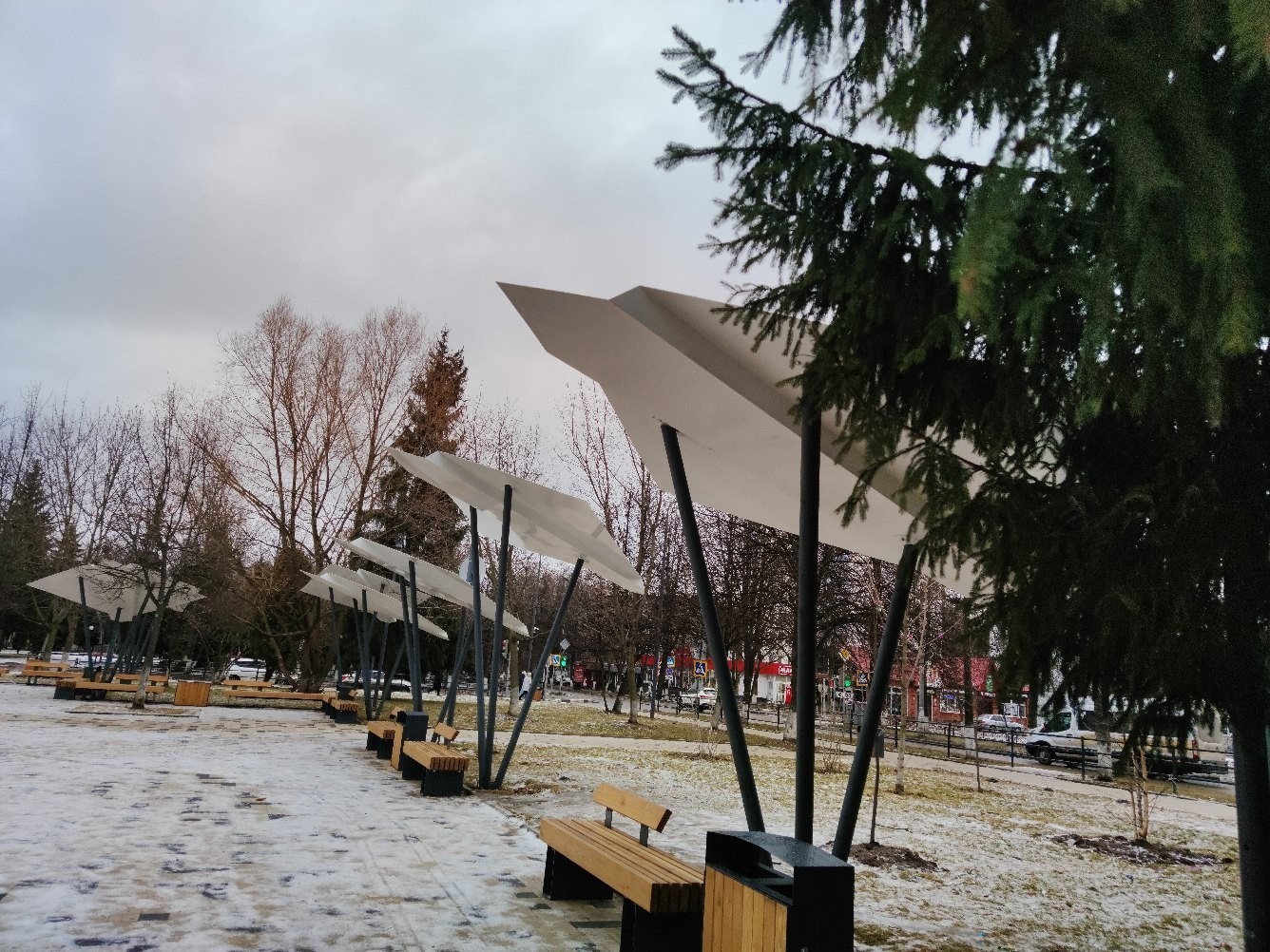Доброе утро, Краснознаменск!❄ Утром -1°, Снег, Давление: 734