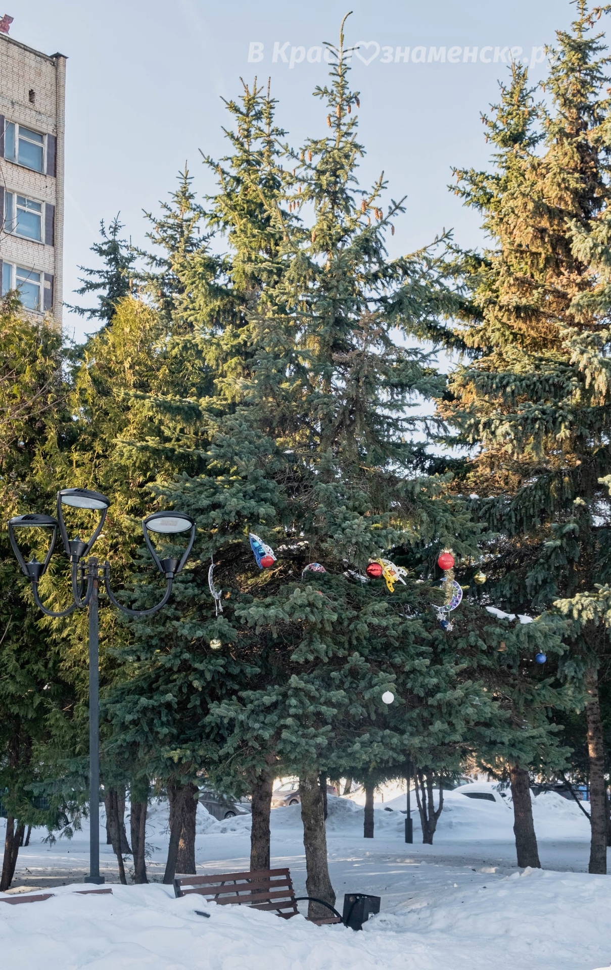 Новогоднее эхо на улицах города) — Краснознаменск