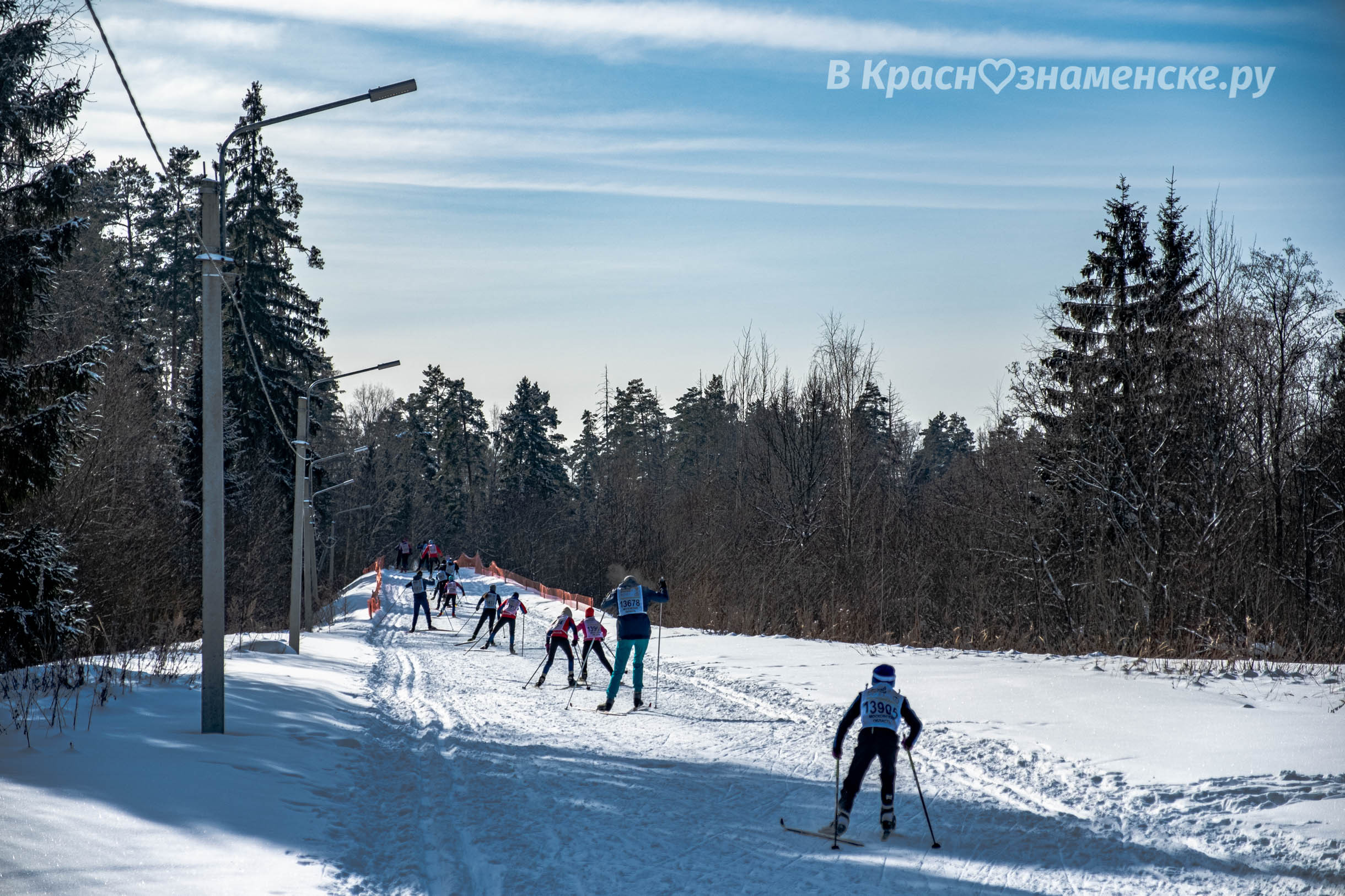 Несмотря на мороз Лыжня Росси прошла в Краснознаменске на лы