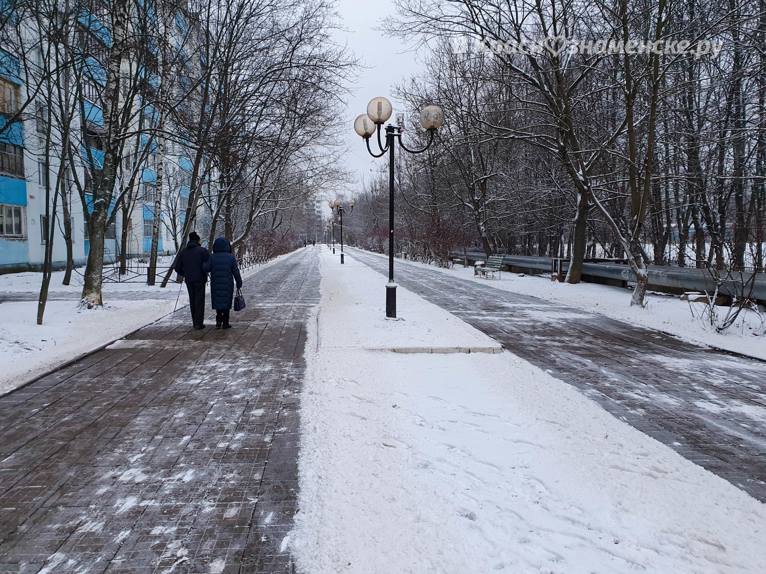 Зимний город (пока снег на растаял) — Краснознаменск