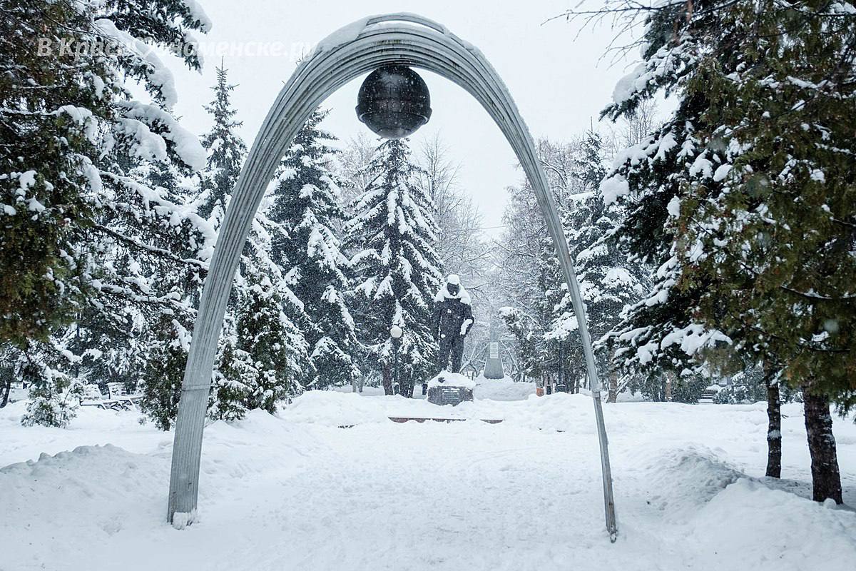 Сквер им. Титова в разные периоды — красоты любой погоды  © — Краснознаменск