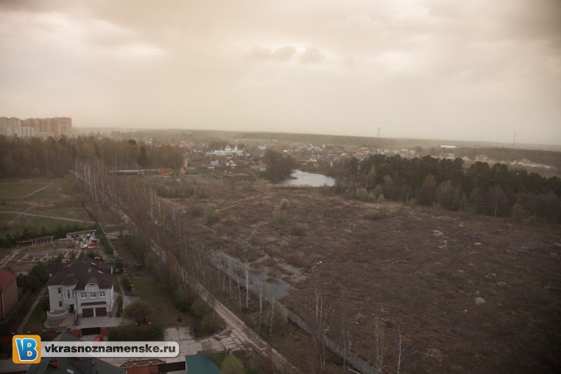 Желтая пыль добралась и до Краснознаменска